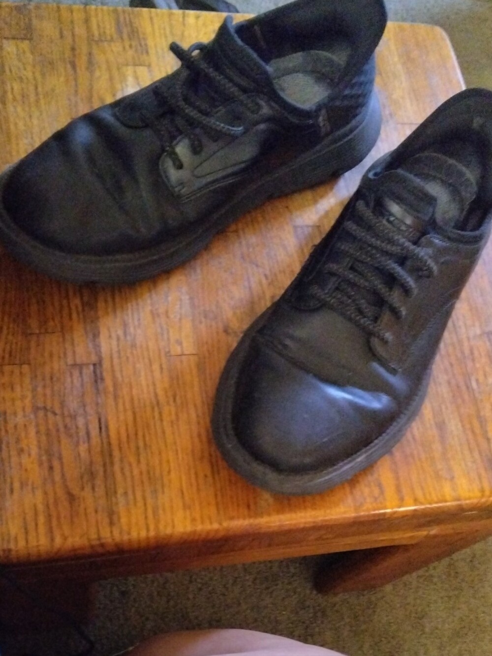 Leather Classic Men's Black Low-Top Casual Sneakers